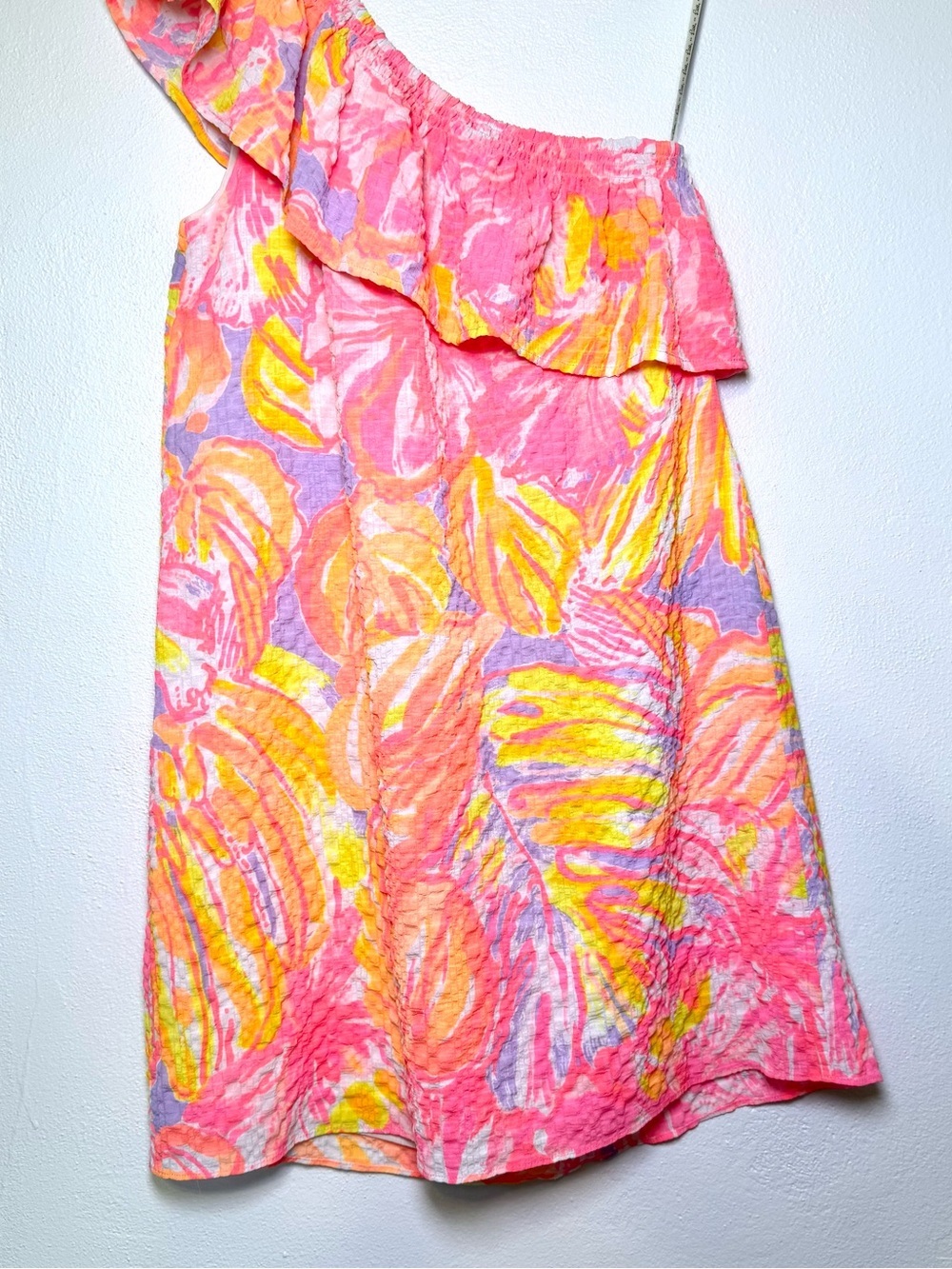 Lilly Pulitzer One Shoulder Emmeline Mini Dress Sun Splashed Women’s Size Small - Picture 9 of 16